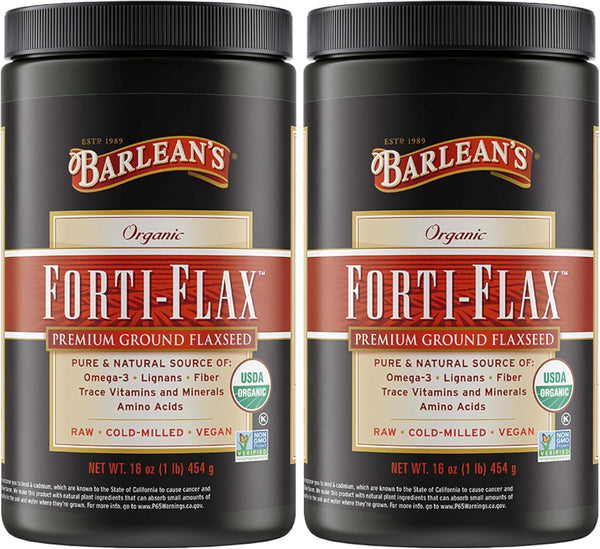 Barlean's Organic Flax Chia Coconut Seed Blend with 2,330 mg Omega 3 Fatty Acids, Fiber Supplement with Whole Chia Seeds and Ground Flaxseed, 12 oz