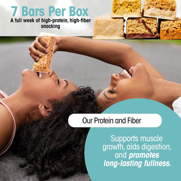 Wonderslim High Fiber Protein Bars Variety Pack 15g Protein 8g Fiber Low Sugar Low Carb