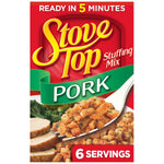 Stove Top Savory Herbs Stuffing Mix, 6 Ounce Box, Instant Side Dish for Chicken and Holiday Meals, Ready in 5 Minutes