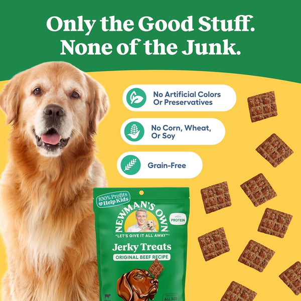 Newman's Own Original Beef Jerky Dog, 25 oz Value Size Bag