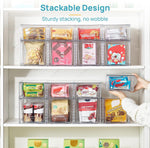 Vtopmart Clear Stackable Storage Drawers for Kitchen and Bathroom Organization