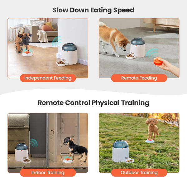 potaroma dog puzzle feeder toy for all breeds with 280ml capacity and remote control