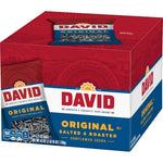 DAVID Original Salted & Roasted Sunflower Seeds, 24-Pack, 1.75 oz Bags, Father's Day Baseball Snack