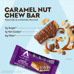 Atkins Endulge Caramel Nut Chew Bar, Low Sugar Snack, 10 Count