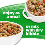 Purina Beneful Gravy Wet Dog Food Variety Pack with real beef, chicken, and lamb, 12 x 10 oz tubs