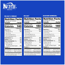 Kettle Brand 1 Oz, 20 Ct Potato Chips Variety Pack with Sea Salt, Vinegar, and BBQ