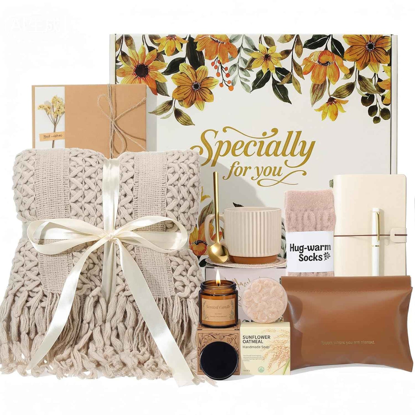 Self Care Gifts for Womens Birthday Gift Get Well Soon Gift - Valentines Day Gifts for Her Mom Wife Daughter Sister Girlfriend Best Friend, Sympathy Gift Baskets for Women Care Package