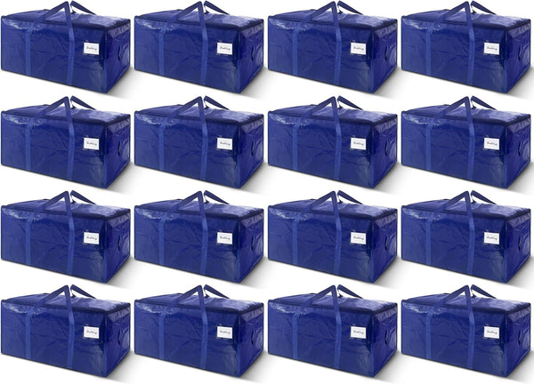 Extra Heavy Duty Large Moving Bags with Strong Zipper & Carrying Handles