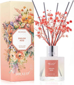 Airkeep Reed Diffuser Set,3.38 fl oz (100 ml) - Clean Linen Oil Diffusers with 8 Reed Sticks,Home Fragrance Reed Diffuser for Bathroom Shelf Decor
