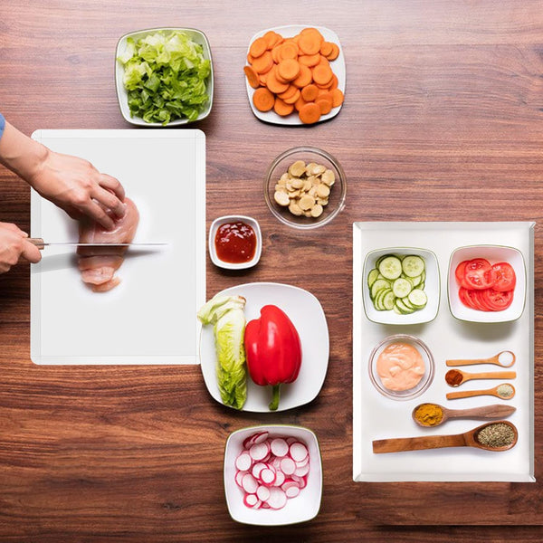 Disposable cutting boards 30 count for kitchen and commercial use