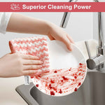 JOYMOOP 18 Pack Microfiber Cleaning Cloths, 10" x 10", Absorbent, Streak-Free, Lint-Free, Reusable, Washable for Kitchen