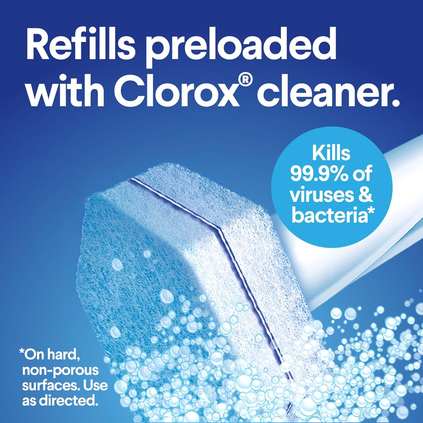 CLOROX Original Toilet Cleaning System - ToiletWand, Storage Caddy and 16 Heads, (Package May Vary)