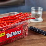 TWIZZLERS Twists Strawberry Flavored Licorice Style Chewy Candy 5 lb Bulk Tub