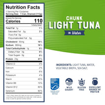 Bumble Bee Wild Caught Skipjack Tuna In Water, 5 oz Cans (Pack of 24) - Low Carb, Gluten Free, Kosher