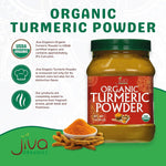 Jiva Organics 1 Pound USDA Organic Turmeric Powder - High Curcumin Content from India