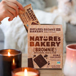 Nature's Bakery Double Chocolate Brownie Bars, Whole Grains, Dates, and Cocoa, Plant Based, Dairy-Free Snack Bars