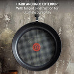 T-fal Ultimate Hard Anodized Nonstick Fry Pan Set 2 Piece, Oven Broiler Safe