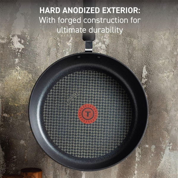 T-fal Ultimate Hard Anodized Nonstick Fry Pan Set 2 Piece, Oven Broiler Safe
