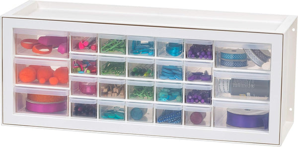 24-Drawer Plastic Storage Organizer for Small Parts and Tools