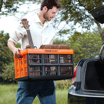 45L Collapsible Milk Crates 3 Packs for Storage and Organization