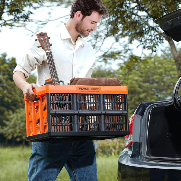 45L Collapsible Milk Crates 3 Packs for Storage and Organization