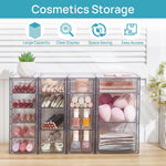 Clear Acrylic Organizer with 16 Drawers for Office Supplies and Desk Storage