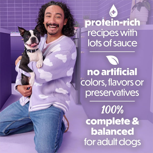Purina Beneful kitchen creations 30-pack wet dog food variety pack beef chicken lamb 3 oz cans