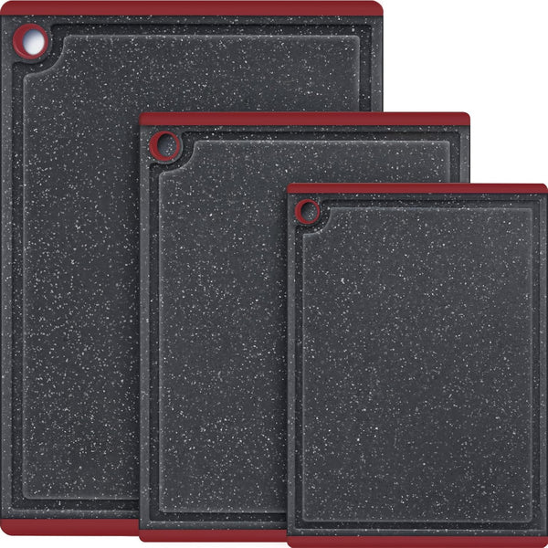 3-piece plastic cutting board set for kitchen use
