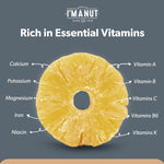 Premium Dried Pineapple Chunks 16oz, Non-GMO, Gluten & Peanut Free, Ethically Sourced