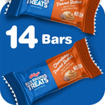 Rice Krispies Crispy Rice Squares, 10.8oz Box, 14 Count, Chocolatey Peanut Butter