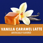 maxwell house vanilla caramel latte instant cafe-style beverage mix, 8.7 oz, kosher dairy, quick morning coffee or afternoon treat