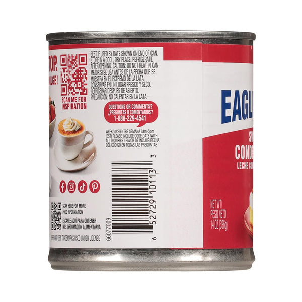 Eagle Brand 14oz Sweetened Condensed Milk for Flan, Cooking, Baking, Drinks, Dessert, Ice Cream