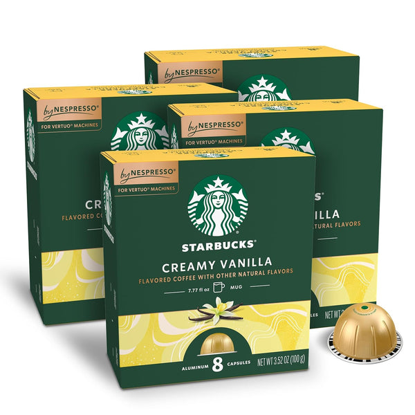 Starbucks by Nespresso Vertuo, Caramel Flavored Coffee Pods, 30-count, 7.8 oz brew