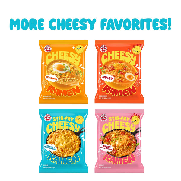 Cheesy Ramen Mac & Cheese Stir-Fry Style Instant Noodles Pack of 4