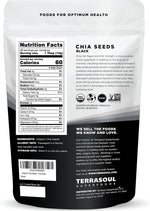 Terrasoul Superfoods Organic Black Chia, 16 oz - Chia Seeds | Superseed Boost for Energy & Wellness