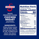 swanson white premium chunk chicken breast in water, 4.5 oz, pack of 4, no antibiotics, gluten-free
