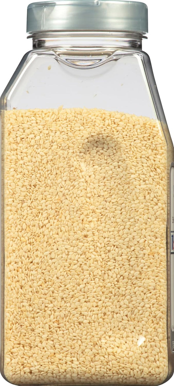McCormick Culinary Whole Sesame Seeds, 16 oz - Perfect for Noodle Dishes, Sushi, Stir-Fries, and Coating