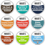 Maud's Original Coffee Pods Variety Pack, 80-count, 9 Assorted Roasts, Compatible with Keurig K Cups Maker