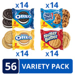 Bulk Cookie Variety Pack with OREO, CHIPS AHOY!, and Nutter Butter Snacks