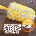 Swiffer Dusters Refill for Cleaning, Feather & Microfiber Duster Disposable Alternative, for Dusting Furniture, Blinds, Ceiling Fans, Walls, Helps Remove Allergens, Heavy Duty, Unscented, 11ct