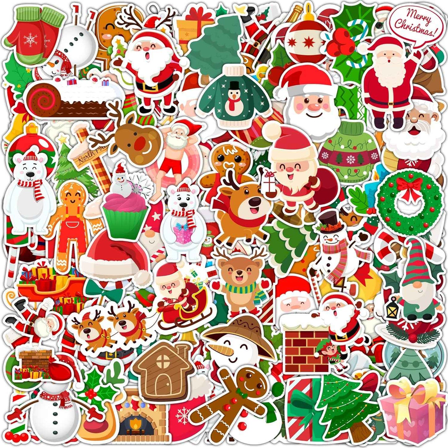 Christmas Stickers - Stocking Stuffers for Kids - 24 Sheets 480Pcs Christmas Gifts for Kids - Xmas Gifts Xmas Party Supplies, Party Favors for Boys and Girls Ages 3 4 5 6 7 8