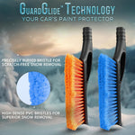 EcoNour 27 inch car snow brush and ice scraper 2 pack for windshield snow removal and ice scraping winter car accessories