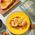 Basilia Basil Seeds for Eating | The Original Loaded Water | 2x More Fiber than Chia | Nutrition-Packed Edible Basil Seeds Superfood for Breakfast, Smoothies & Drinks | Keto Friendly & Gluten Free | 1lb Bag