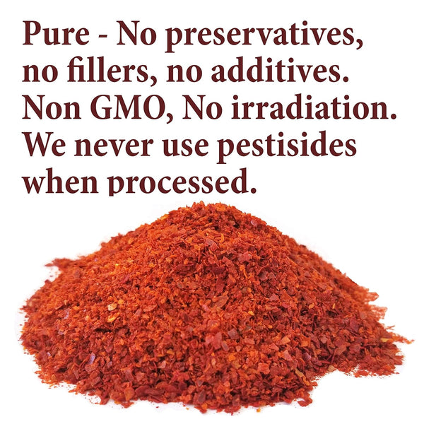 The Spice Way - Premium Crushed Aleppo Pepper Flakes 4 oz Kosher Non GMO Halaby Pepper Flakes Pul Biber Marash Chili Pepper