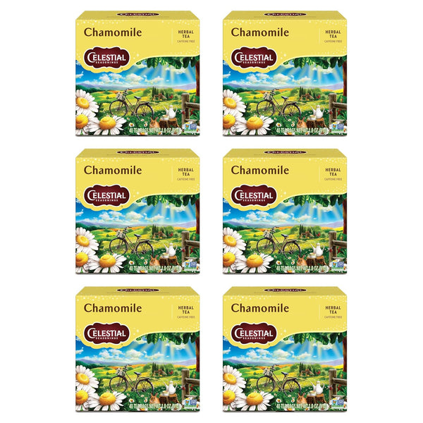 Celestial Seasonings Country Peach Passion Herbal Tea, 20 Tea Bags Box, Pack of 6