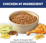 Hills Science Diet Small & Mini Adult 1-6 Dry Dog Food Chicken & Brown Rice 4.5 lb Bag