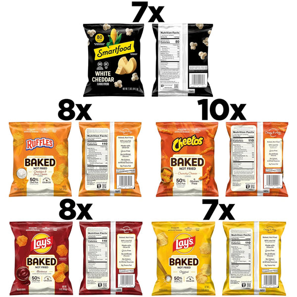 Frito-Lay Baked & Popped Mix Variety Pack, 40 single serve bags