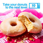 Glazed Vanilla Protein Donuts with 22g Protein, Zero Sugar, Gluten Conscious, Low Carb, Keto Suitable, 8 Pack