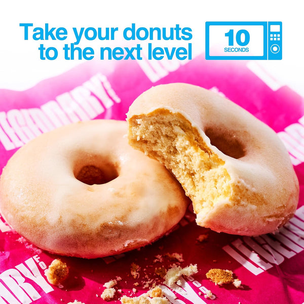Glazed Vanilla Protein Donuts with 22g Protein, Zero Sugar, Gluten Conscious, Low Carb, Keto Suitable, 8 Pack