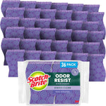 Scotch-Brite Odor Resist Non-Scratch Scrub Sponge, Dishwasher-Safe Kitchen Sponges that Resist Bacterial Odors, Multipurpose Dish Sponge for Gentle Cleaning, 6 Dish Sponges